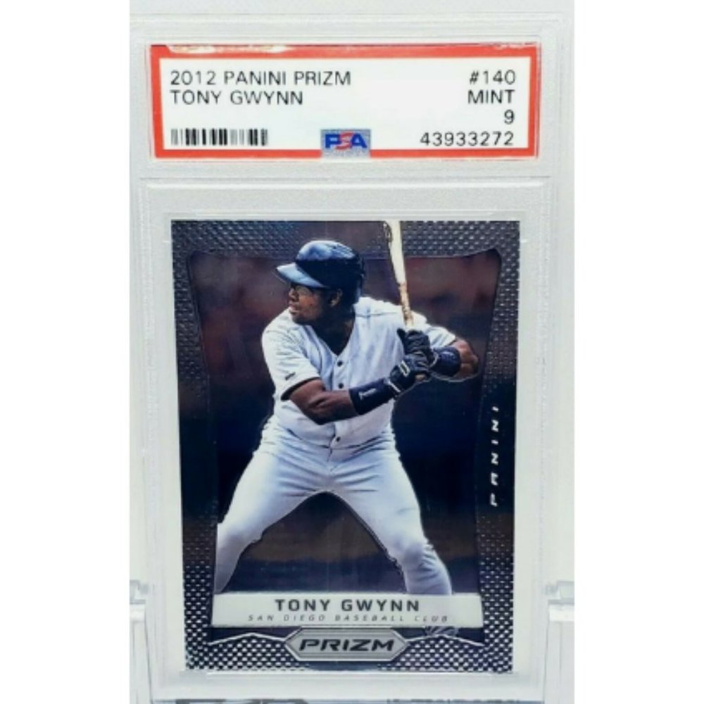 2012 Panini Prizm Tony Gwynn #140 PSA 9 Mint First Year Prizm HOF LOW Pop 3